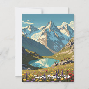 Vanoise National Park France Travel Postcard