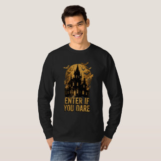 VANOSTÈ Enter If You Dare Haunted House Graphic T-Shirt