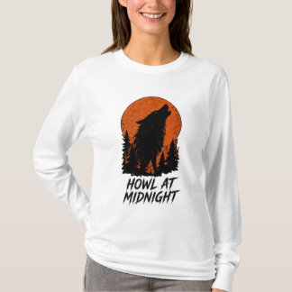 VANOSTÈ Howl at Midnight Werewolf Graphic T-Shirt