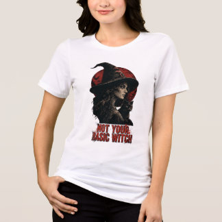 VANOSTÈ Not Your Basic Witch Graphic | Halloween Tri-Blend Shirt