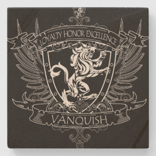 Vanquish Coat of Arms Coaster