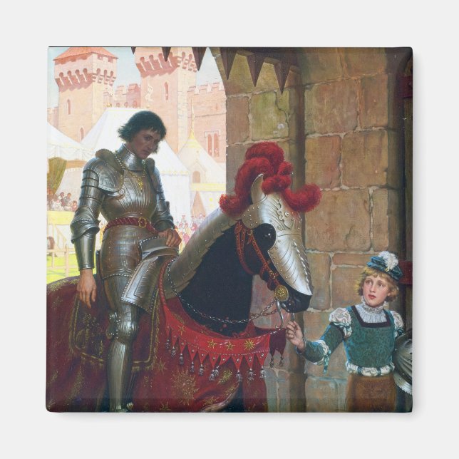 Vanquished, by Edmund Blair Leighton Magnet (Front)