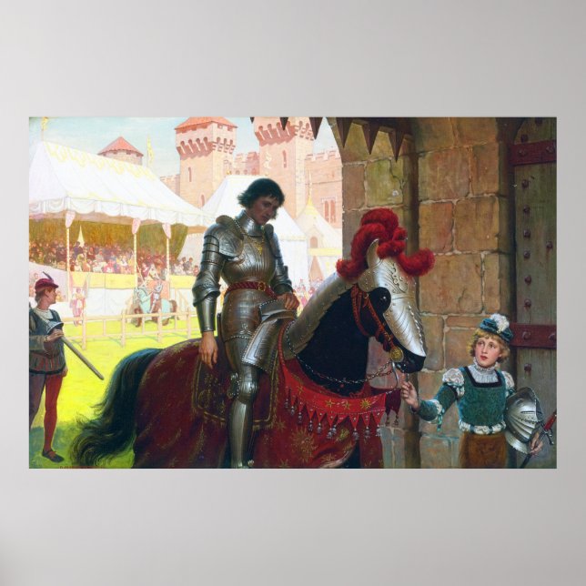 Vanquished, by Edmund Blair Leighton Poster (Front)