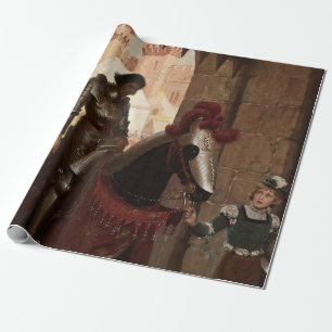 “Vanquished” by Edmund Blair Leighton Wrapping Paper