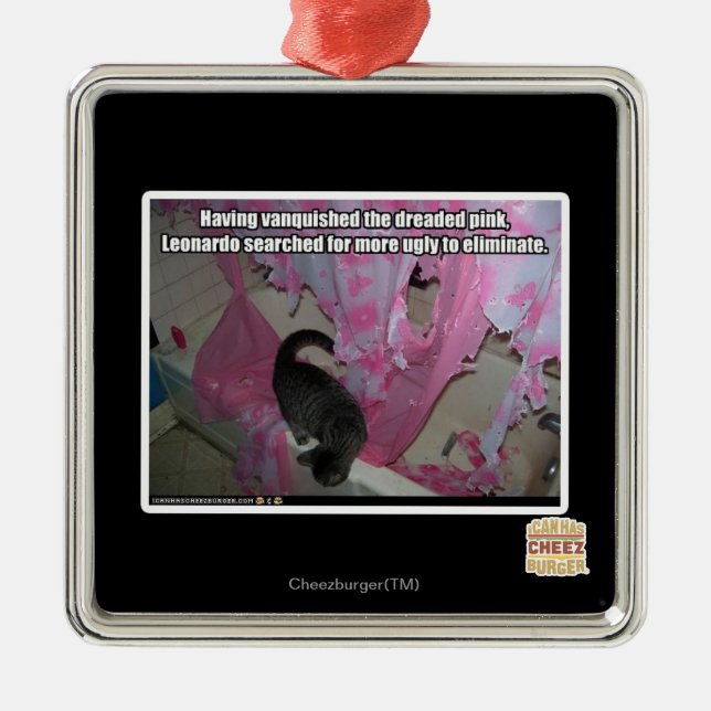 Vanquished the dreaded pink metal tree decoration (Front)