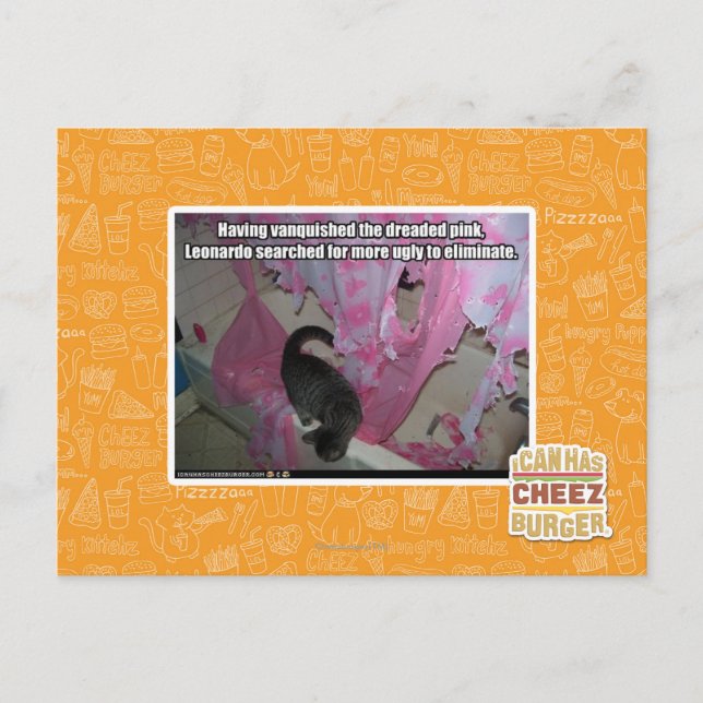 Vanquished the dreaded pink postcard (Front)