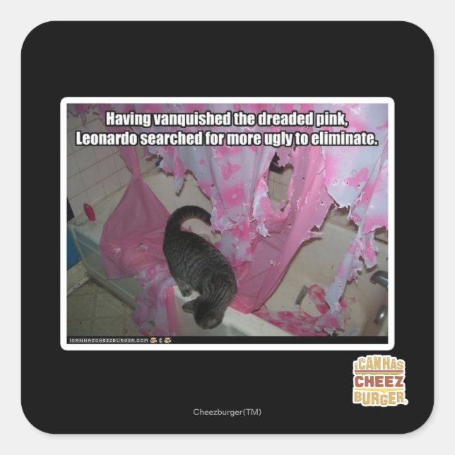 Vanquished the dreaded pink square sticker (Front)