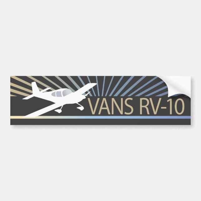 Vans RV-10 Bumper Sticker (Front)