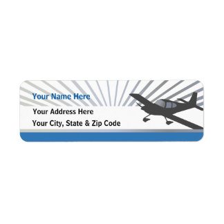 Vans RV-10 Return Address Label