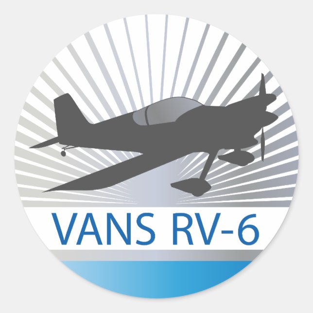 Vans RV-6 Classic Round Sticker (Front)