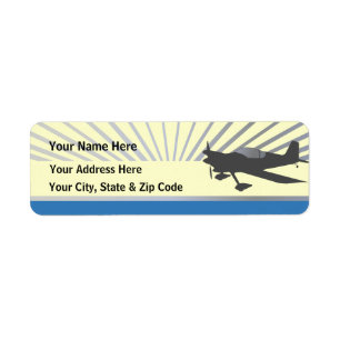 Vans RV-6 Return Address Label