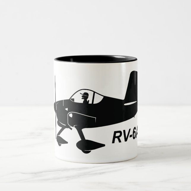Vans RV-6A Caricature Two-Tone Coffee Mug (Center)