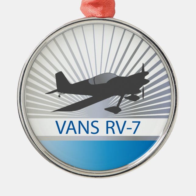 Vans RV-7 Aeroplane Metal Tree Decoration (Front)