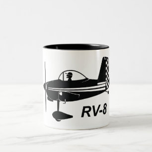 Vans RV-8 Caricature Two-Tone Coffee Mug