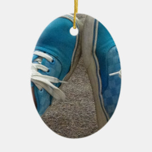 vans shoes blue ceramic tree decoration