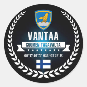 Vantaa Classic Round Sticker