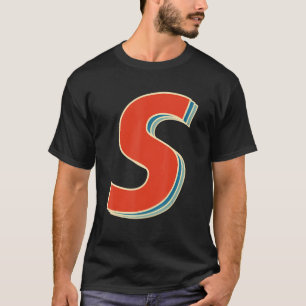 Vantage Letter S Halloween Costume Carnival Group T-Shirt