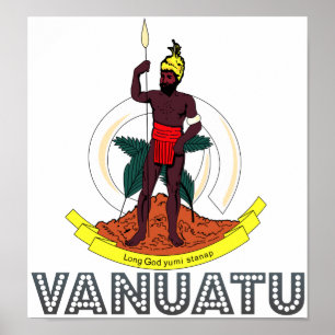 Vanuatu Coat of Arms Poster