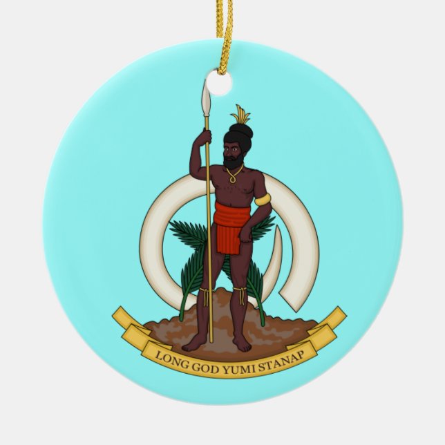 VANUATU - Custom Christmas Ornament (Front)