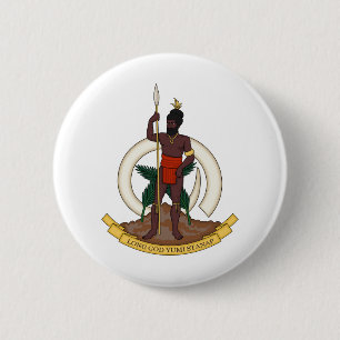 vanuatu emblem 6 cm round badge