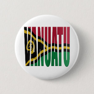 Vanuatu flag 6 cm round badge