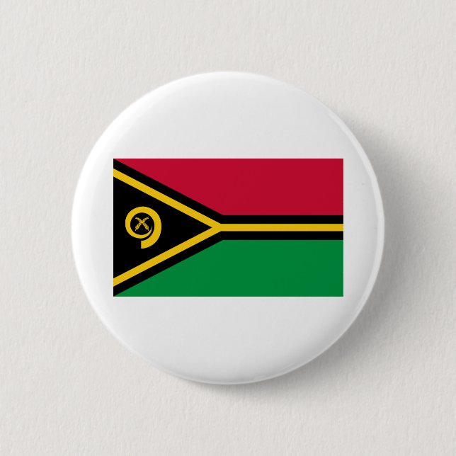 Vanuatu Flag 6 Cm Round Badge (Front)