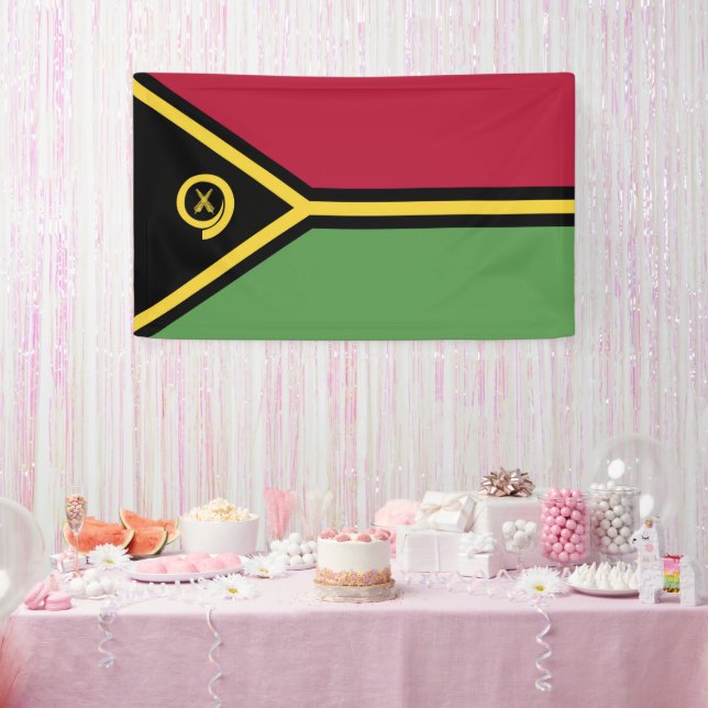 Vanuatu flag banner (Party)