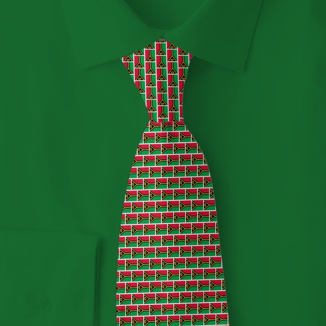 Vanuatu Flag Brick Pattern Tie (Creator Uploaded)
