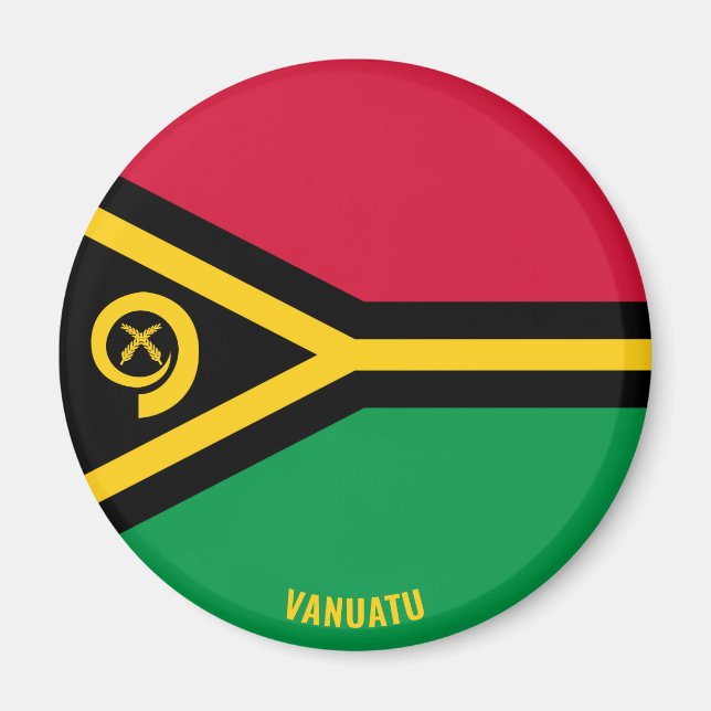 Vanuatu Flag Charming Patriotic Magnet (Front)