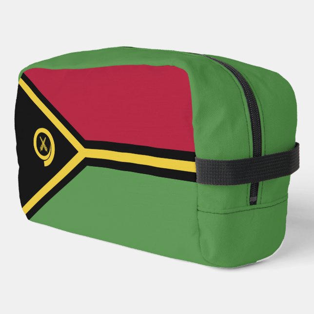 Vanuatu flag dopp kit (Left Corner)