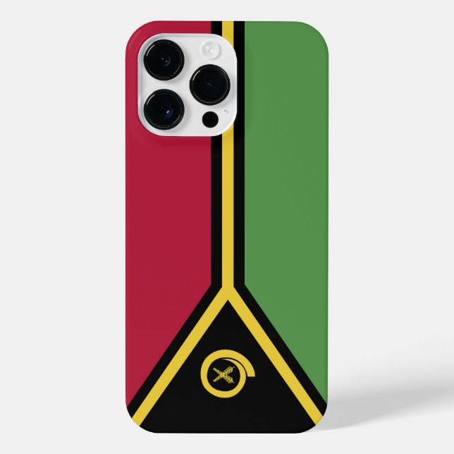 Vanuatu flag iPhone case (Back)