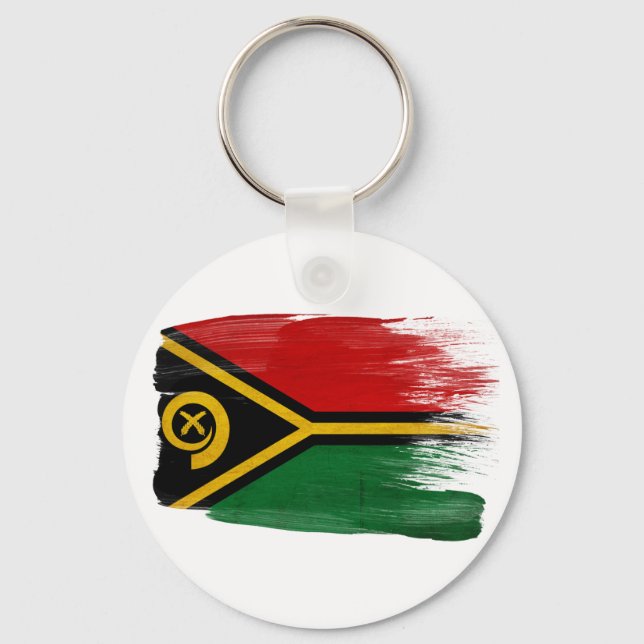 Vanuatu Flag Key Ring (Front)