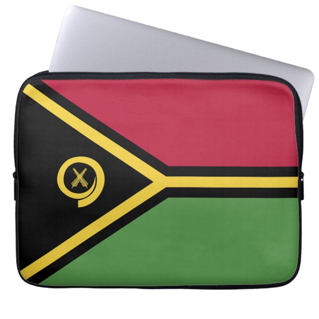 Vanuatu flag laptop sleeve (Front)