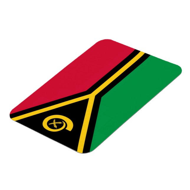 Vanuatu - Flag - Magnet (Left Side)