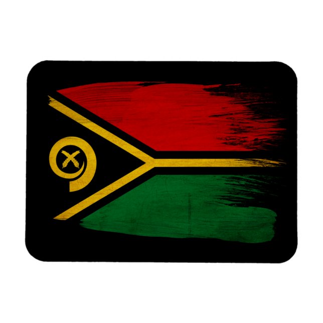 Vanuatu Flag Magnet (Horizontal)