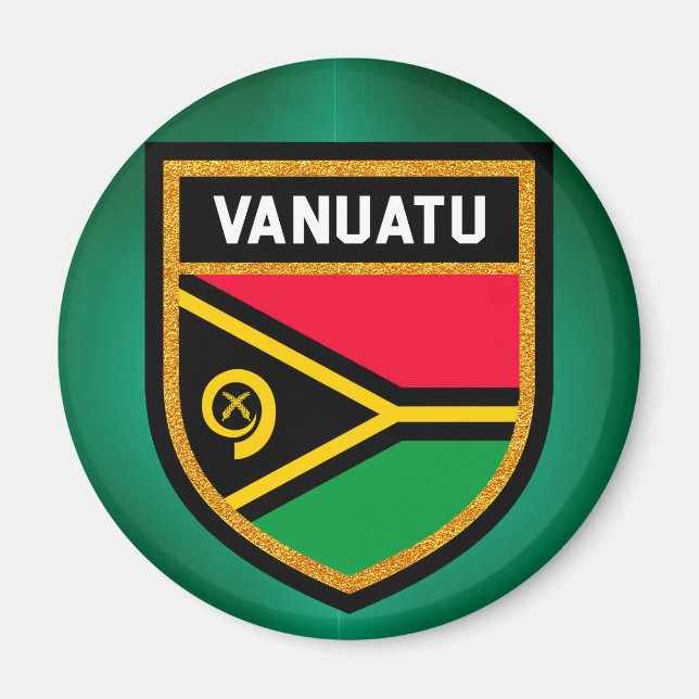 Vanuatu Flag Magnet (Front)