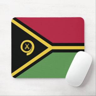 Vanuatu flag mouse pad