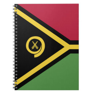 Vanuatu flag notebook