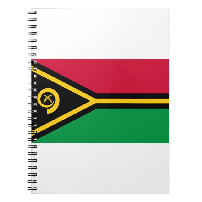 Vanuatu Flag Notebook (Front)