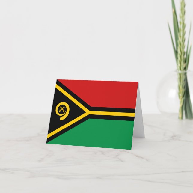Vanuatu Flag Notecard (Front)