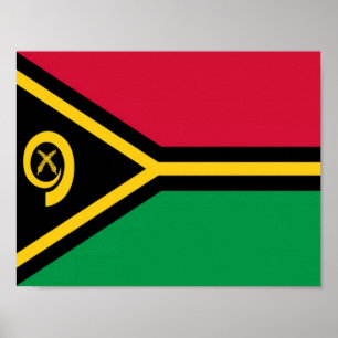 Vanuatu - Flag - Poster