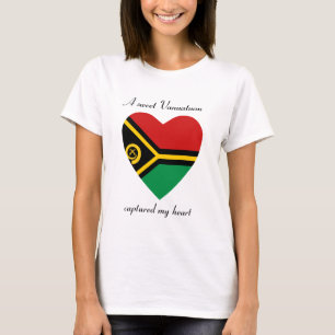 Vanuatu Flag Sweetheart T-Shirt
