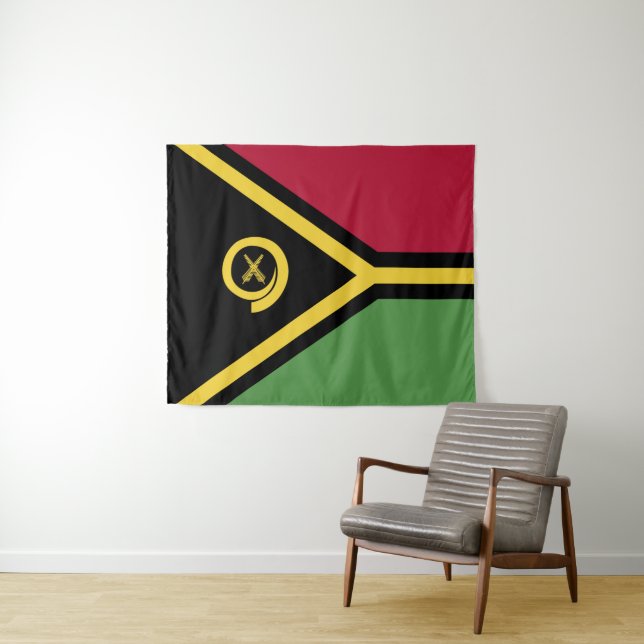 Vanuatu flag tapestry (In Situ (Horizontal))