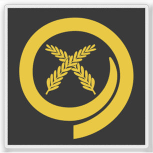 Vanuatu flag tusk and fern emblem