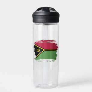 Vanuatu flag water bottle