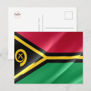 Vanuatu - Waving Flag - Postcard