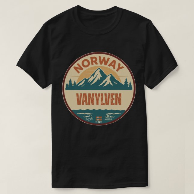 Vanylven, Norge Norway T-Shirt (Design Front)