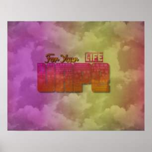 Vape For Your Life Abstract Semi Gloss Posters