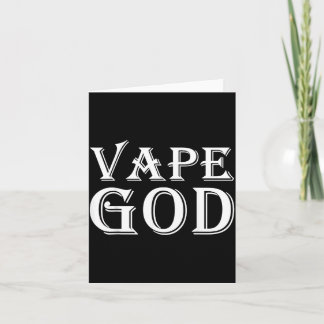 Vape God Funny Vaping Costume For Anti Smokers Who Card