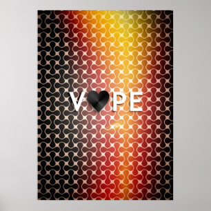 Vape Heart Retro Premium Posters